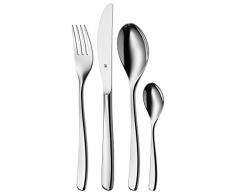 WMF - Cubertería (24 Piezas, Acero Inoxidable 18/10, para 6 Personas), diseño de Sinus Cromargan