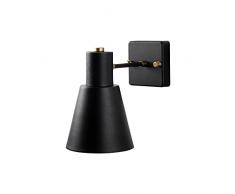 Aplique de pared, metal , negro, 14x24x21, casquillo E27 Max 40 W