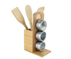 COOK CONCEPT KA4333 - Juego de 3 Cubiertos de bambÃº (10 x 15 x 31,5 cm, marrÃ³n, 10 x 15 x 31,5 cm)