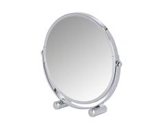 Wenko Mera Espejo Cosmética, Acero, Plateado, 4x19x19 cm