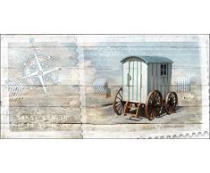 Pro-Art g1218g - Lienzo en impresiÃ³n giclÃ©e (100 x 50 cm), diseÃ±o de Paisaje nÃ³rdico II, Multicolor, 60 x 30 cm