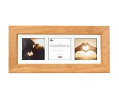 Inov8 21 x 20,32 cm Insta-Frame Catherine Marco para Instagram 3/de Estampado a Cuadros de Fotos con paspartú Blanco y Blanco con Borde, Madera de Pino
