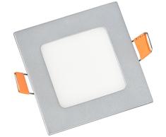 LYO Downlight LED Empotrar Cuadrado Integrado, Gris, 8 x 8 x 3.5 cm