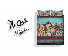 KI-OSA Italian Bed Linen Set de Ropa de Cama Kiosa, Microfibra, KIO 657, Doble