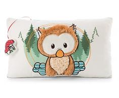 NICI Owlino el cojÃ­n de bÃºho - Cojines de juguete de peluche esponjoso de la serie The Owlsons, CojÃ­n de pÃ¡jaro para niÃ±as, niÃ±os y bebÃ©s, almohada rectangular de juguete suave, 43 x 25 cm (47094)