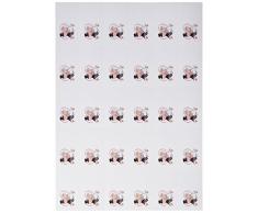 Mopec Tarjetas precortadas de Pit&Pita en un Banco con un corazÃ³n de Fondo, Pack de 5 Hojas, Cartulina, Multicolor, 0.02x30.00x22.00 cm, 5 Unidades