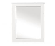 Stella Trading Perchero Espejo Piso/rústico Espejo/Espejo de Pared Pino, Madera, Blanco, 75.00 x 4.00 x 88.00 cm