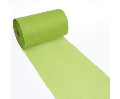 Deko AS GmbH Camino de Mesa Shabby Chic en Aspecto de Lino 20Â cmÂ âÂ Color VerdeÂ âÂ 25Â mÂ âÂ 69Â âÂ 200Â âÂ 25Â âÂ 34.