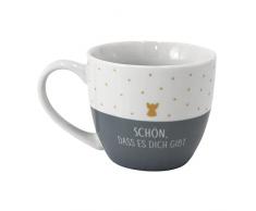 Dekohelden24 Taza de cafÃ© Maxi XXL de Porcelana con diseÃ±o de Ã¡ngel, con Texto en inglÃ©s SchÃ¶n, DASS es Dich Gibt, tamaÃ±o: H/Ã: 9,2 x 10,5 cm, Capacidad: 400 ml, Apto para lavavajillas, 9,2 cm