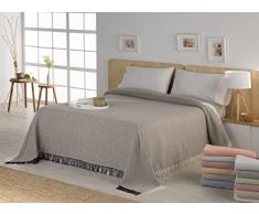 Estoralis - Perugia -Colcha Multiusos Sofa, Cubrecama, Manta Foulard, Plaid para Cama, Cubresofa, Cómoda Practica y Suave. Poliéster Algodón. (230 x 260 cm. Color Verde)