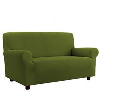Italian Bed Linen Più Bello Funda Cubre Sofá, Poliéster, VERDE OSCURO, 3 PLAZAS