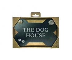 Magnet & Steel Imán y Hueso de Pizarra de Acero para la casa del Perro, Piedra, Gris, 14 x 0,5 x 9 cm