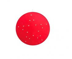 FBright Base para Ãrbol de Navidad, Alfombra con Luces CÃ¡lidas, Rojo, DiÃ¡metro de 90 cm