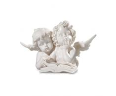 Pajoma 49171 figura decorativa de ángel con libro, resina, altura 13 cm