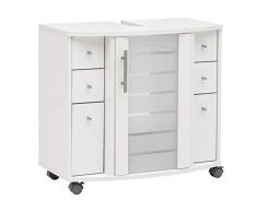 Schildmeyer Armario para Lavabo, Blanco, 65,0/36,5/62,3 cm