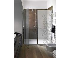 Plage 161000 - Adhesivo Decorativo para Pared de Ducha (Vinilo, 80 x 200 cm), Color Gris