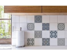 Plage Azulejos Pegatinas de Cemento Azulejos CoÃmbra, Vinilo, Blue, 10Â x 0.1Â X 10Â Cm