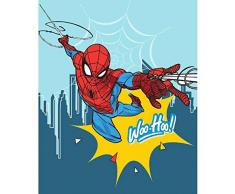 Spiderman | Manta Suave Soft Touch | Plaid Coral | 100x150 | Marvel