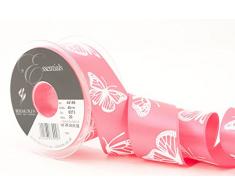 Berisfords – Cinta Mariposa Cinta de satén, Color Rosa, 20 m