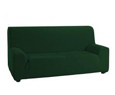 Martina Home Emilia, Funda Elástica para Sofá de 3 Plazas, Verde Botella, de 180 a 240 cm de ancho