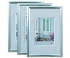 Marco para Fotos de Walher Design Trendstyle, decoraciÃ³n de Pared, plÃ¡stico, Plateado, 20 x 30 cm