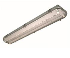 Airfal P0118 Luminaria Estanca, Fluorescente, Ip65, Metacrilato, 2X58W, Transparente