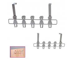 Item Perchero Puerta INOX. 33x16cm