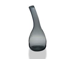 Maison Zoe - JarrÃ³n de Cristal Reciclado Alia, Gris, Grande, diÃ¡metro â 8 cm, Altura â25 cm, 100% Hecho a Mano, jarrÃ³n Estrecho, jarrÃ³n Decorativo, jarrÃ³n de Mesa