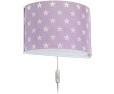 Dalber Lámpara Infantil Aplique Pared Estrellas Malva Lila