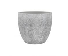 Artevasi HÃ©stia JarrÃ³n, Florero, JarrÃ³n Decorativo, Estructura compleja, CerÃ¡mica Hecha a Mano, Gris Claro, 17cm