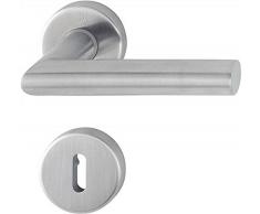 HOPPE drückergrt. Amsterdam, con roseta BBT. Gel.Lápiz, 8 mm, TS 40 mm, acero inoxidable/42KV/42KVS, Rápido lápiz Conexión, 1 pieza, 3289719