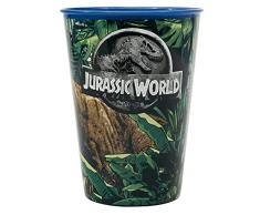 Stor Vaso Infantil de plástico Reutilizable de 260 ml de Jurassic World