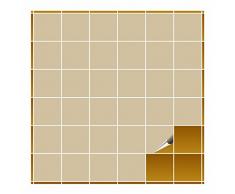 Adhesivo para azulejos para baño y cocina – 10 x 10 cm – Beige Brillante – 160 adhesivos para azulejos para pared azulejos