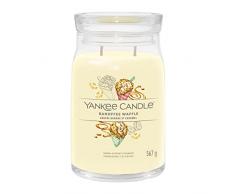 Yankee Candle Vela perfumada de Banofee Waffle grande con doble mecha, mezcla de cera de soja de larga duraciÃ³n, regalo perfecto para mujeres