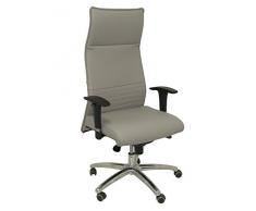 Piqueras Y Crespo (PIQU7) Sillón Albacete Piel Gris Sillas de Oficina, Talla unica