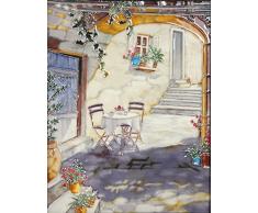 YH-Arts 11 x 35,5 cm Mediterráneo Patio Art baldosas, cerámica