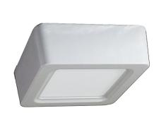 V-TAC 4812 - Luminaria de techo cuadrada led (cristal 22 W 6000 Kelvin luz blanca frÃ­a 1980 lm Ã¡ngulo de dispersiÃ³n de 120Â° 235 x 235 mm exterior 35 mm con fuente de alimentaciÃ³n no regulable VT-1422SQ)
