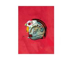 Komar Wandbild Von Star Wars Classic Helmets Rebel Pilot | Kinderzimmer, Jugendzimmer, Dekoration, Kunstdruck | ohne Rahmen | WB094-40x50 fotomural, carbÃ³n