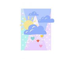 Komar Disney Wandbild Von Winnie Pooh Clouds | Kinderzimmer, Babyzimmer, Dekoration, Kunstdruck | ohne Rahmen | WB088-50x70 fotomural, carbÃ³n