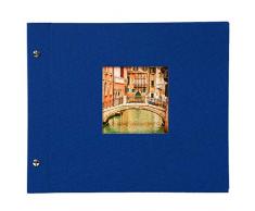 Goldbuch Ãlbum Ventana, pÃ¡ginas Bella Vista con pergamino, Papel, Azul, 30 x 25 cm