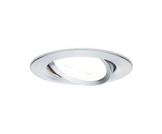 Paulmann 230V 51mm 93640 Luminaria LED Nova Redonda, mÃ¡x. 35Â W, Bastidor, GU10, Foco empotrable de Techo, Aluminio torneado