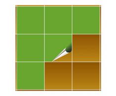 FoLIESEN Adhesivo para Azulejos para baño y Cocina â 20 x 20 cm â Color Verde Mate â 10 Adhesivos para Azulejos para Pared Azulejos