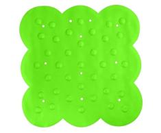 MSV 140199 - Alfombrilla Antideslizante para baÃ±era (Caucho y carbonato de Calcio, 54 x 54 x 0,1 cm), Color Pistacho