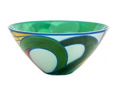 Libera Aztec Centro de Mesa, Cristal de Bohemia, Verde, 27.00x27.00x14.00 cm