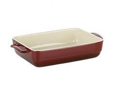 Kela 11863 bandeja de horno Cazuela para hornear Rectangular Cerámico - Bandejas de horno (Cazuela para hornear, Rectangular, Cerámico, Rojo, 375 mm, 220 mm)