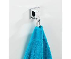 Wenko - Juego de 2 Ganchos para Toallas (acrilonitrilo butadieno estireno, 6 x 7 x 5 cm), Color Cromo