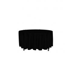 Mantel antimanchas redondo 180 cm ALIX negro
