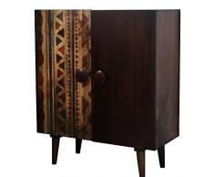 DRW Armario con 2 Puertas de Madera de Mango 100x45x120cm, 100 x 45 x 120 cm