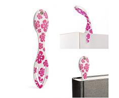 Luz de Lectura Flexilight | Marcador y Luz de Lectura 2 en 1 | LÃ¡mpara LED con Clip | Luz de Libro para Leer en la Cama para NiÃ±os, Adultos | Accesorios Libros | Regalo para Lectores (Flores)