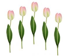 Tulipanes de Tulipanes Artificiales, de Tacto Real, Ramo de Tulipanes, Flores, decoraciÃ³n de Primavera, decoraciÃ³n de Pascua, Flores Artificiales, Flores Artificiales, Flores de Seda